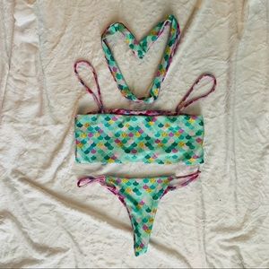 Lali and Layla Mermaid Print Bikini